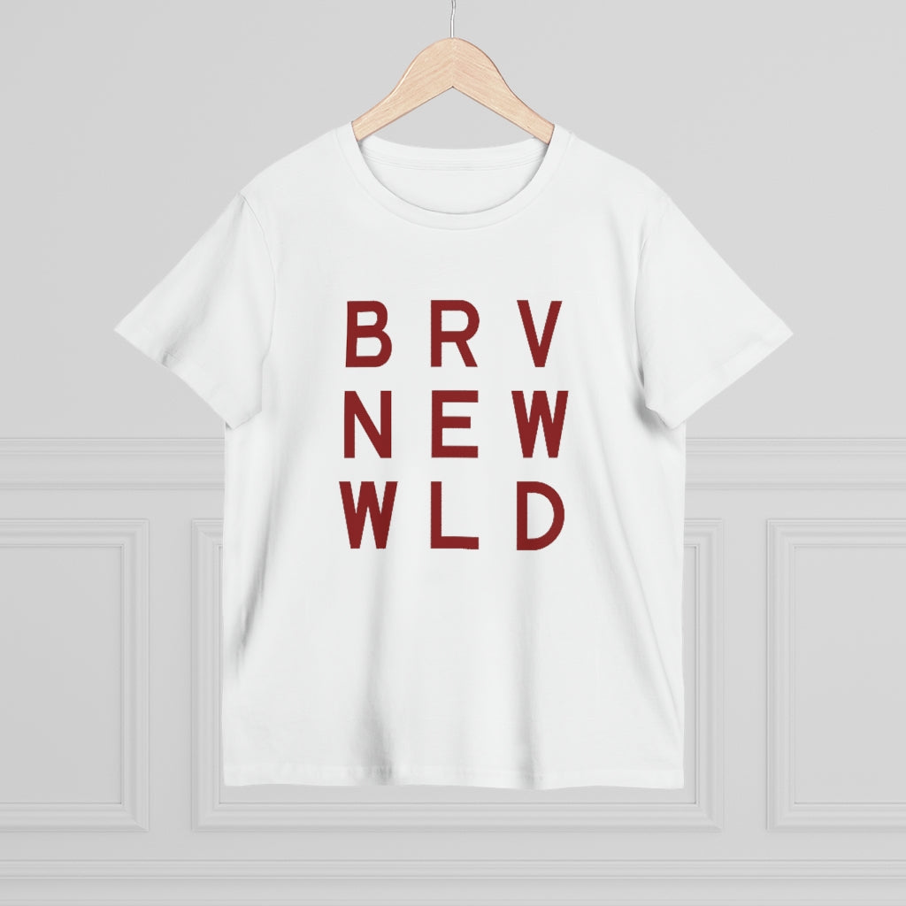 Brave Women’s Maple Tee - Burgundy Logo
